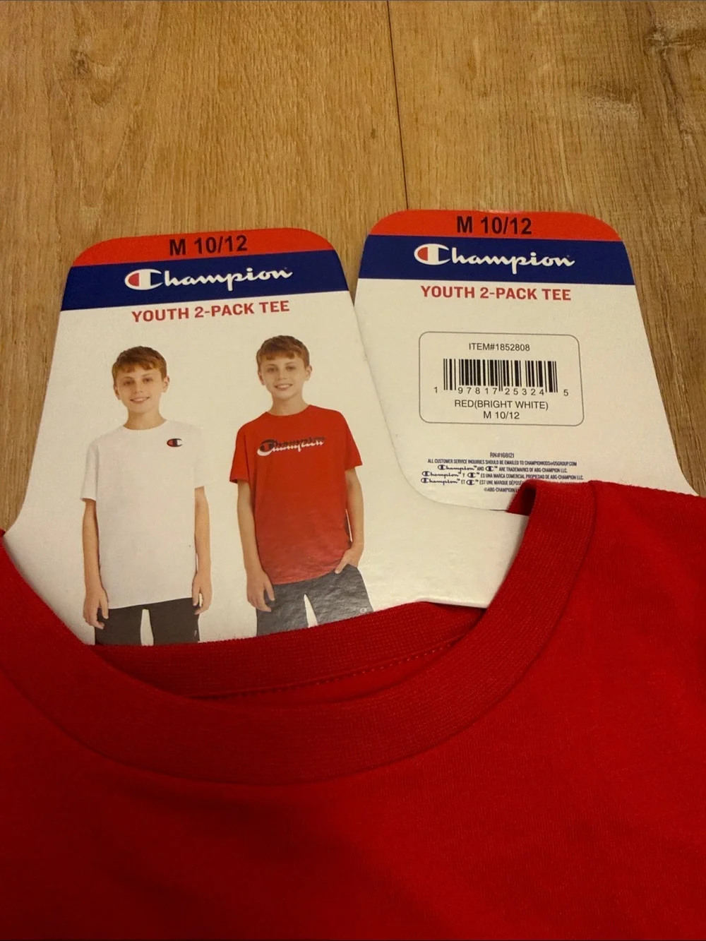 Champion Kids Short Sleeve Logo Tee (2 pack)